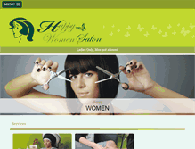 Tablet Screenshot of happywomensalon.com